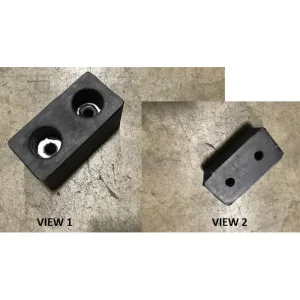 DOCK BUMPER, RUBBER – 3″ BOLT CTRS