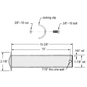 DOLLY WHEEL AXLE