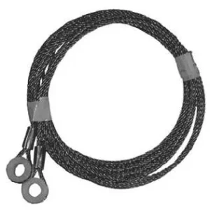 DOOR CABLE, (PAIR), 120″ w/7/16″ MTL EYE
