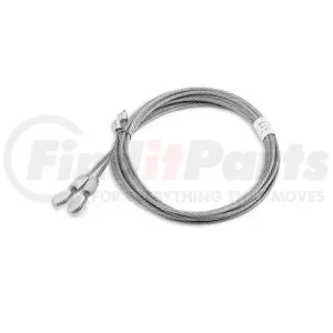 DOOR CABLE, (PAIR), 125″ w/7/16″ MTL EYE