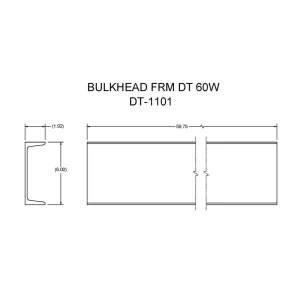 DT-1101 – 60″ Bulkhead Frame
