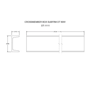 DT-1111 – 60″ Crossmember Box Subframe