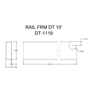 DT-1119 – 10′ Rail Frame