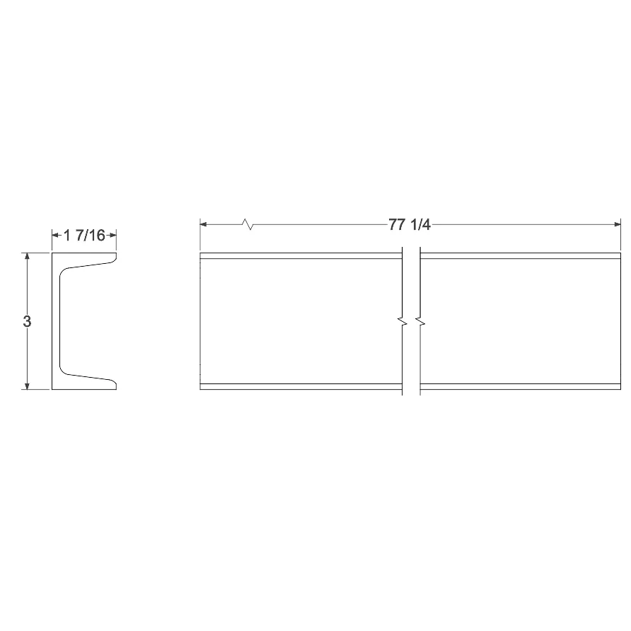 DT-4025 – 77-1/4″ Box Frame X-Member