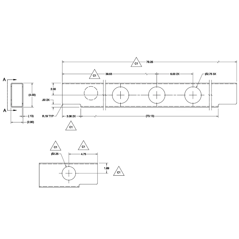 DT-8882 – Rear Tri-Light Tube