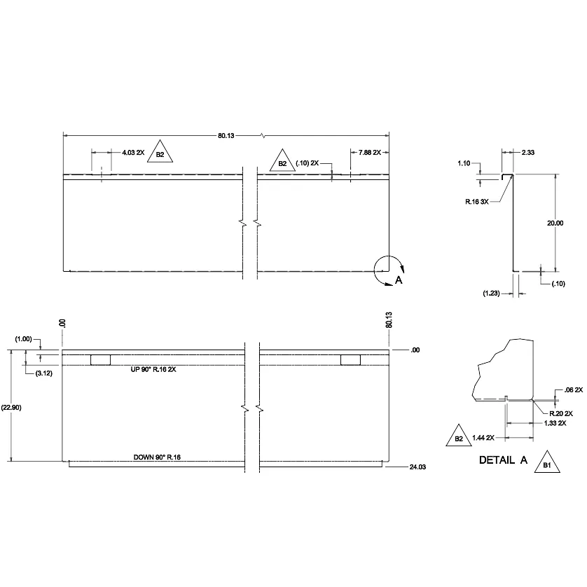 DT-9032 – 20″ Dump Front Panel