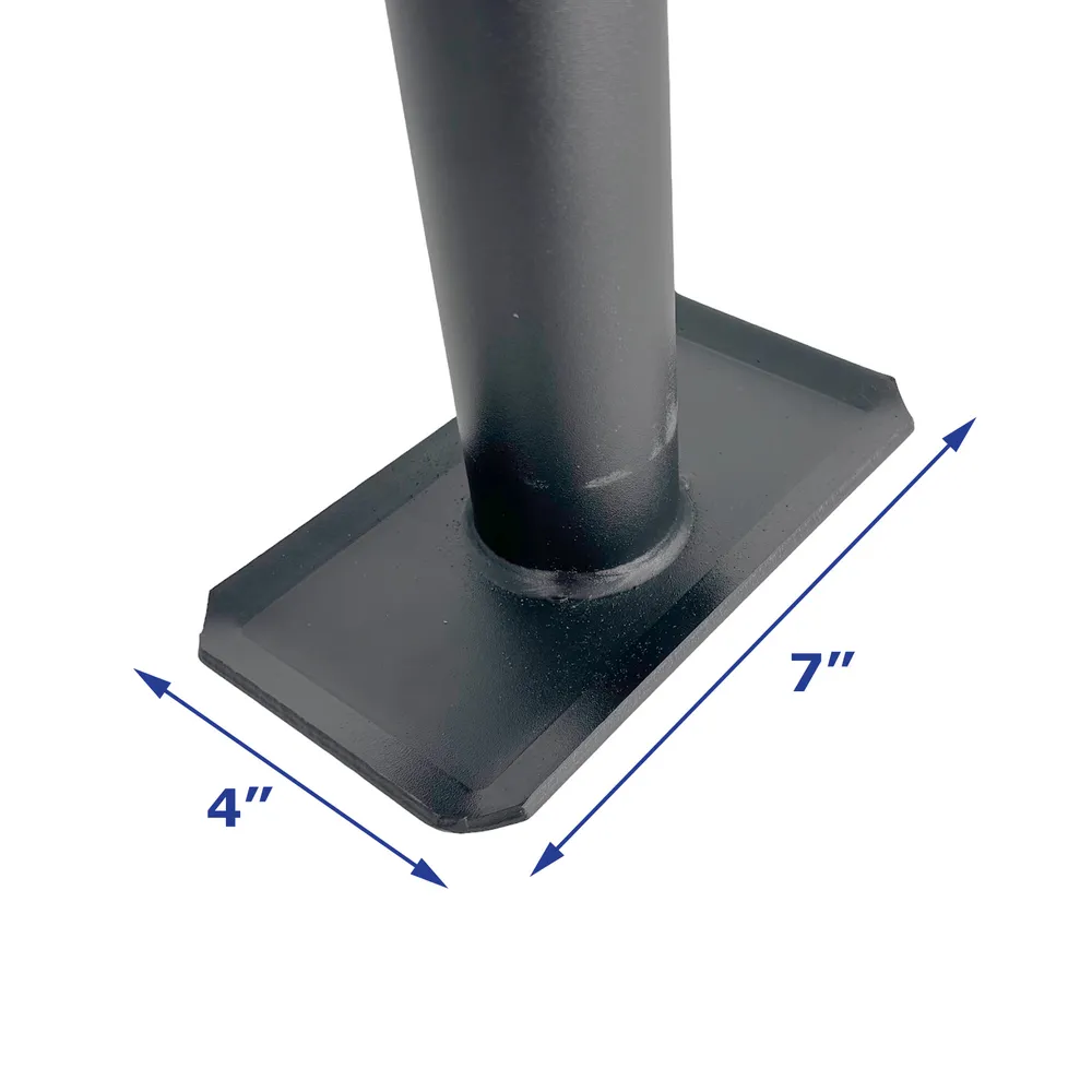 Dutton- Lainson Tall Trailer Dropfoot Jack 2,000 lb Capacity Top Wind Weld On Swivel Mount