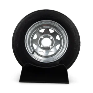 Eco-Trail ST 5.30-12 Load Range C Trailer Tire on Galvanized 4 Bolt Wheel