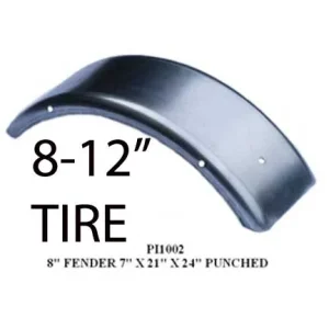 FENDER GALVANIZED WITH HOLES 8-12″ TIRE PI1002