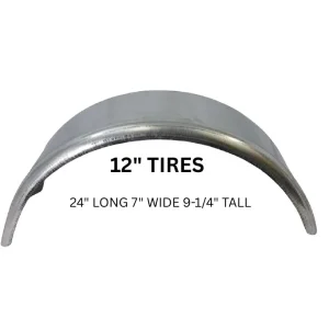 FENDER ROUND GALVANIZED 12″ TIRE PI1025