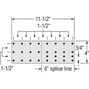 FRUE LOWER RAIL SPLICE PLATE (FRU-BXE0675)