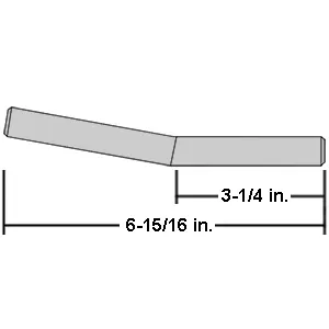 HANDLE, FRONT INDEX PINS, 5/8″ w/BEND