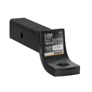 Heavy Duty 2-1/2 Inch Ball Mount (10-Inch Tube With 3-Inch Drop) – 15K Cap