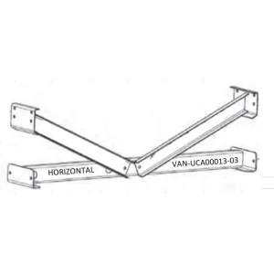 HORIZONTAL LEG, K-BRACE (GALVANIZED)