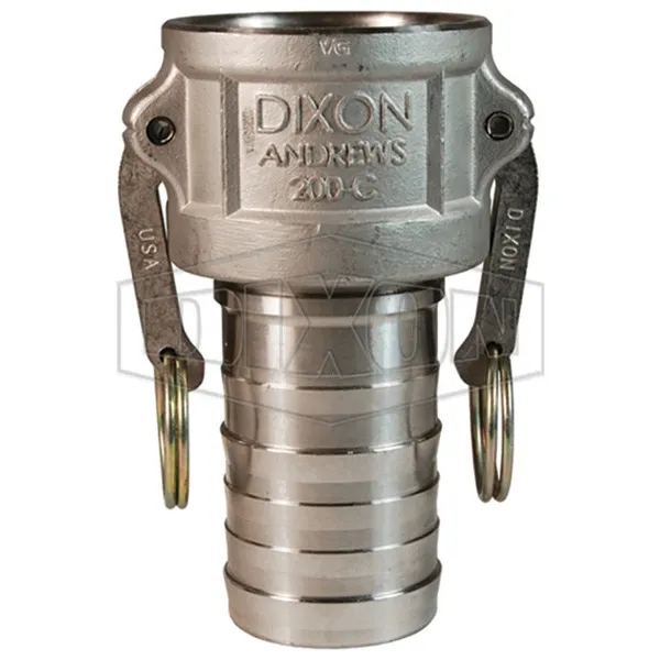 HOSE SHANK 2.0 F CAM X M NPT (DIX-200-C-SS)