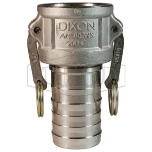 HOSE SHANK 2.50 F CAM X M NPT (DIX-250-C-SS)