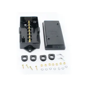 JUNCTION BOX, 7-POLE, RING TERM, BLACK