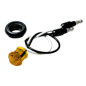 KIT, 3/4″ LED, AMBER w/RUBBER GROMMET