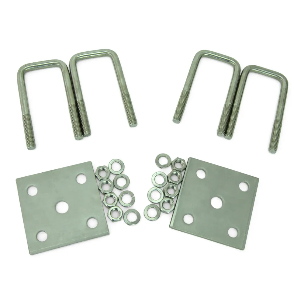 Leaf Spring Stainless Steel U-Bolt Kit,Fits 2 x 2 Axle, 4 1/2 Long