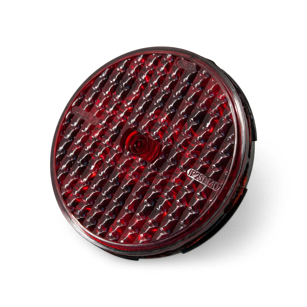 LED Red Submersible Trailer Tail Light 4″ Round Recessed Mount