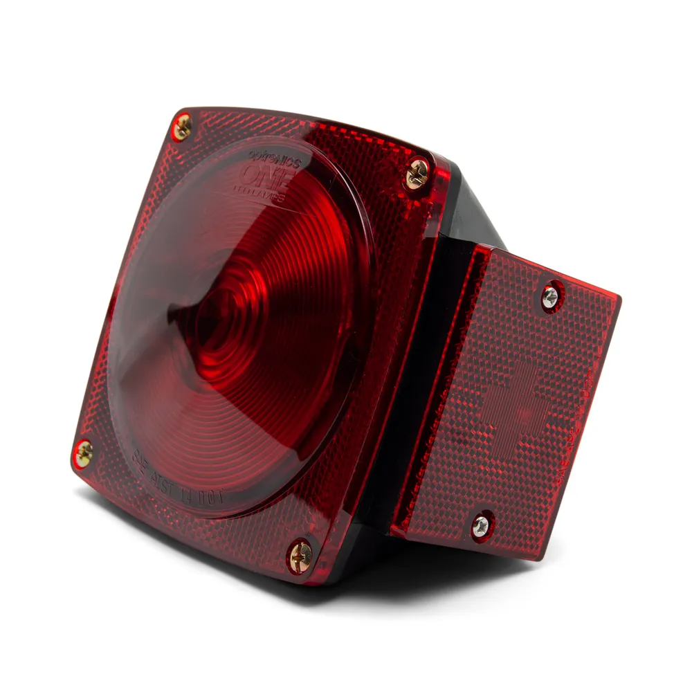 LED Square 440 Submersible Boat Trailer Light for Right Hand Stud Mount Single LED
