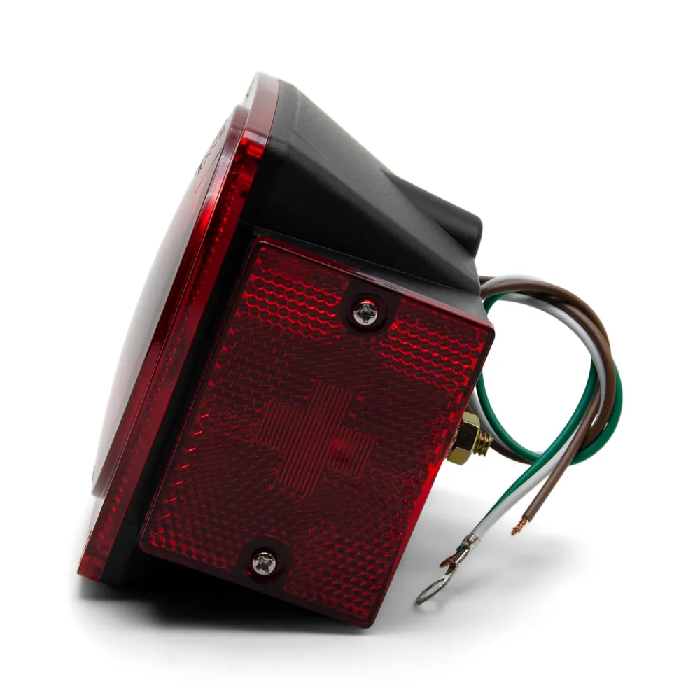 LED Square 440 Submersible Boat Trailer Light for Right Hand Stud Mount Single LED