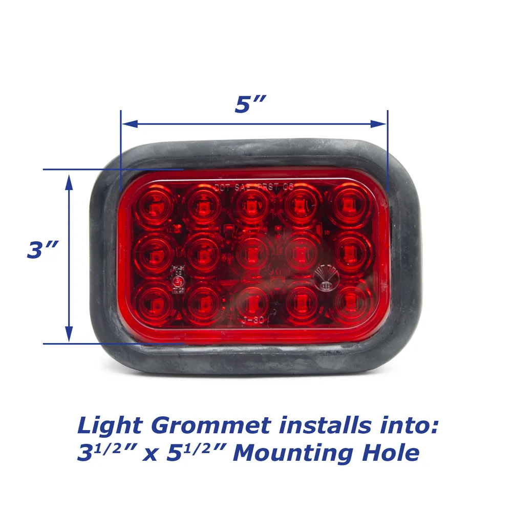 LED Trailer Brake Light 3″ x 5″ Multi Function
