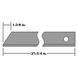 LEG ANGLE FRONT C/S 25.75″