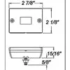 LT02-110 – Stud Mount Marker Clearance Light Only – Amber