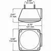 LT04-100 – Stop/Turn/Tail Light Only – Square LED – Right Hand – Red