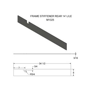 M1025 – Rear Frame Stiffener 14′ L/LE