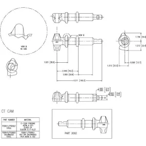 MINER RH BOTTOM CAM END
