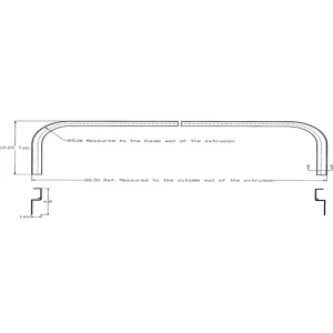 NOSE RAIL 102″, 5″ RADIUS