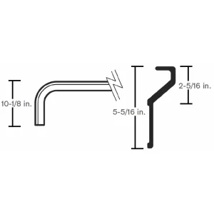 NOSE RAIL 4″ RAD, (SHT/POST) 10016265