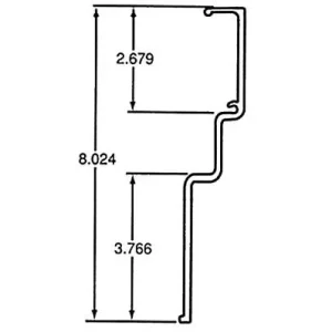 NOSE RAIL, DRY FREIGHT WRAP-AROUND