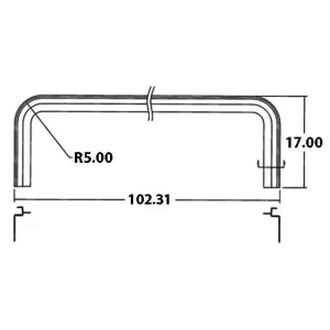 NOSE RAIL FORMED ROUNDED CORNERS – NEW S