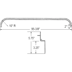 NOSE RAIL REEFER 10′ RAD-96″