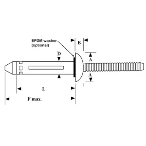 Olympic Shaveable Rivets (Pkg of 100)