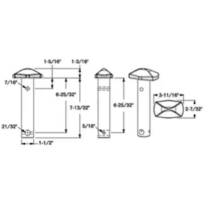 PIN TWISTLOCK,(FOR 1206,1131 & 1207)