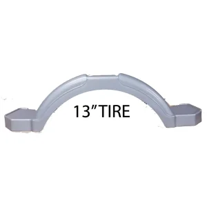 PLASTIC FENDER GREY 13″ TIRES PI0610