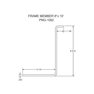 PNG-1092 – Frame Member 8″x 10′