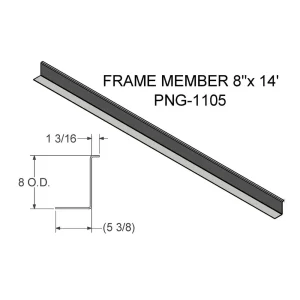 PNG-1105 – 8″x 14′ Frame Member