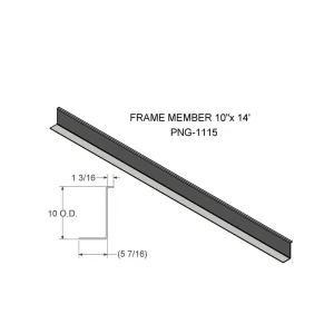 PNG-1115 – 10″ x 14′ Frame Member