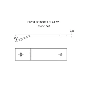 PNG-1340 – 12′ Pivot Bracket Flat
