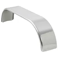 Polished Stainless Steel Fenders (9″ W x 66″ L) Flat Top (1-Pair) #F2F96615PSS14