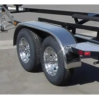 Polished Stainless Steel Fenders (9″ W x 66″ L) Flat Top (1-Pair) #F2F96615PSS14