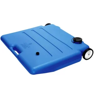 Portable Gray Tank, 15 Gallon Low Profile