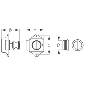 Push Button Cabinet Latch