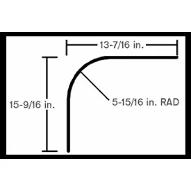 RADIUS PANEL, WHITE BEVELED