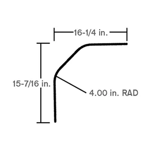 RADIUS PANEL,ALUM,PPW 113″TM
